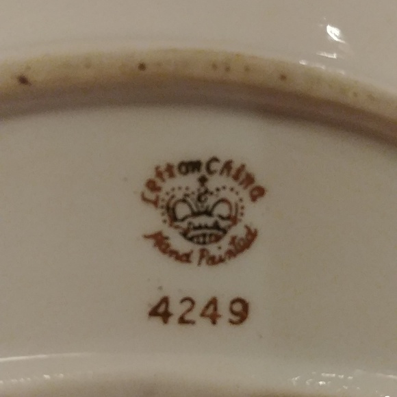 Lefton Crescent Moon Bone China Hand Painted Lovers Trinket Dish - Picture 3 of 3